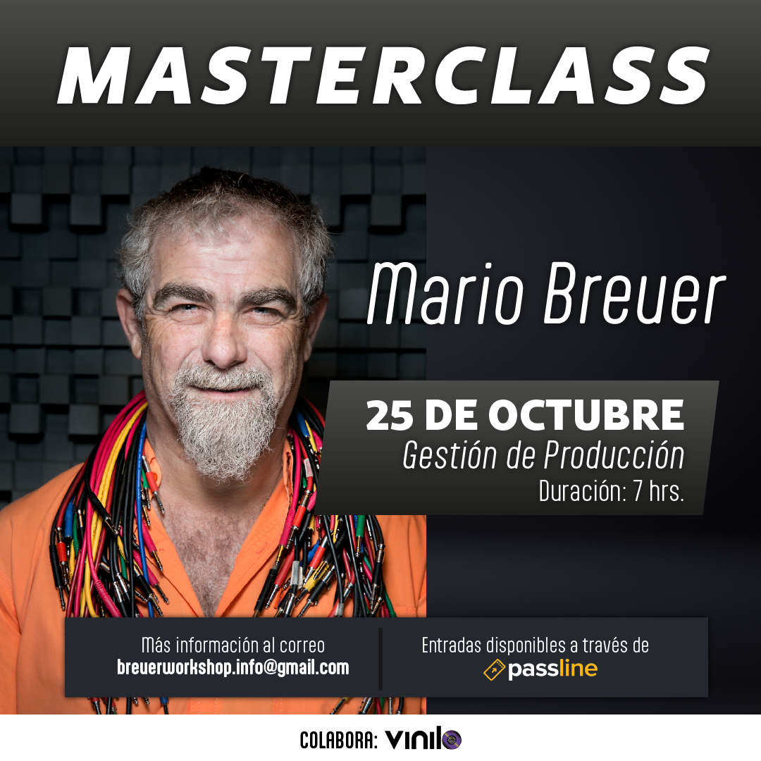 Imperdible: Mario Breuer ofrecerá clase de producción musical